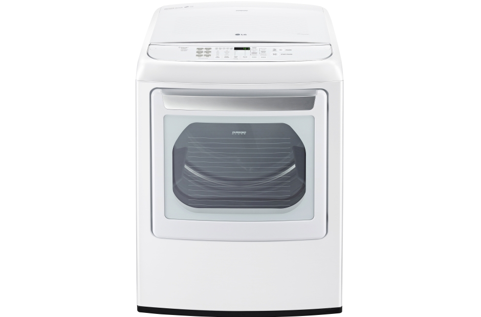 Model: DLGY1902WE | LG 7.3 cu. ft. Large Smart wi-fi Enabled Front Control Gas Dryer with EasyLoad Door