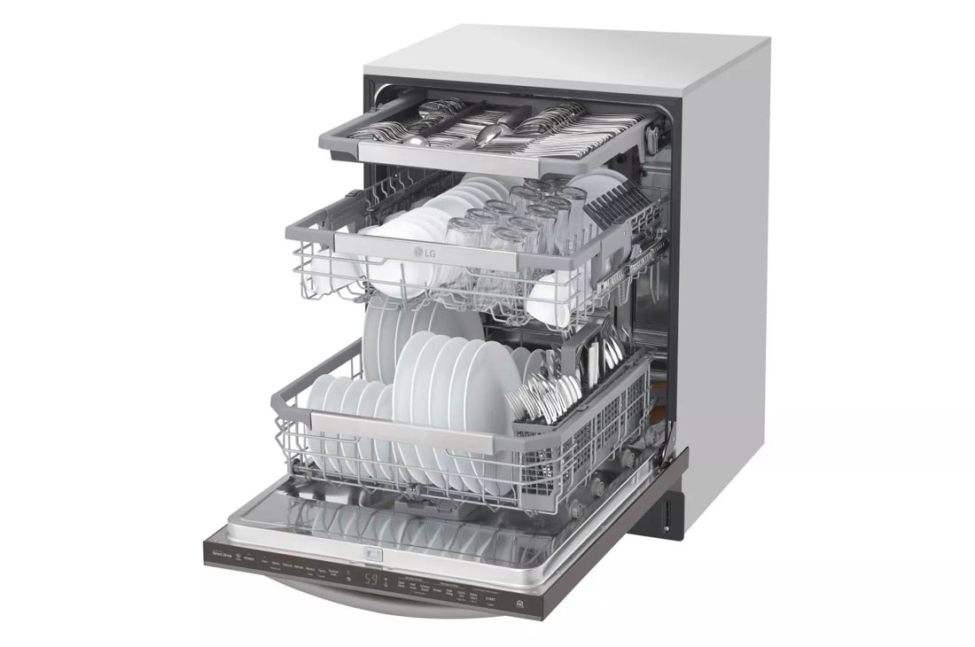 Model: LDT7808BD | LG Top Control Smart wi-fi Enabled Dishwasher with QuadWash and TrueSteam
