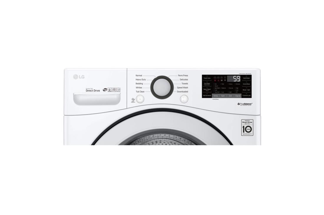 Model: WM3500CW-U9 | LG 5.2 cu. ft. Ultra Large Smart Wi-Fi Enabled Front Load Washer
