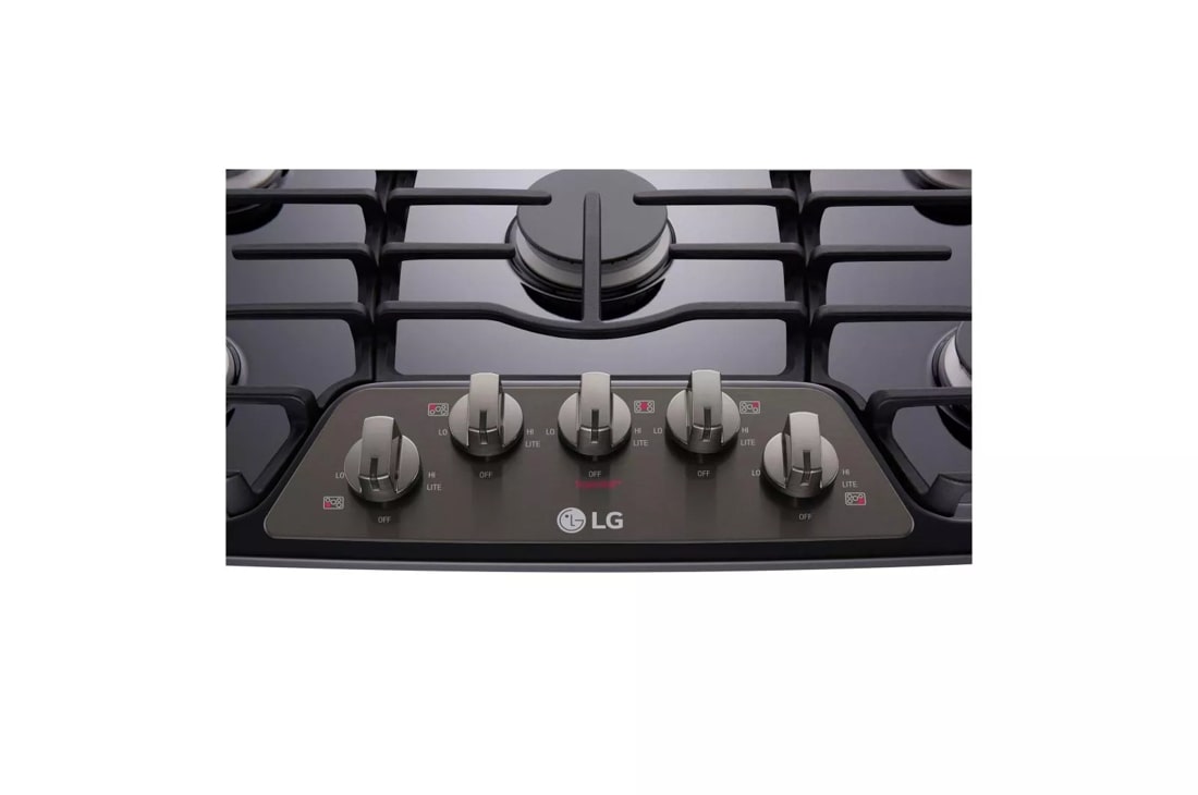 Model: LCG3611BD | LG 36'' Gas Cooktop with SuperBoil
