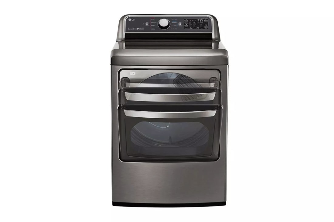 Model: DLG7301VE | LG 7.3 cu. ft. Ultra Large Capacity Smart wi-fi Enabled Gas Dryer with Sensor Dry Technology