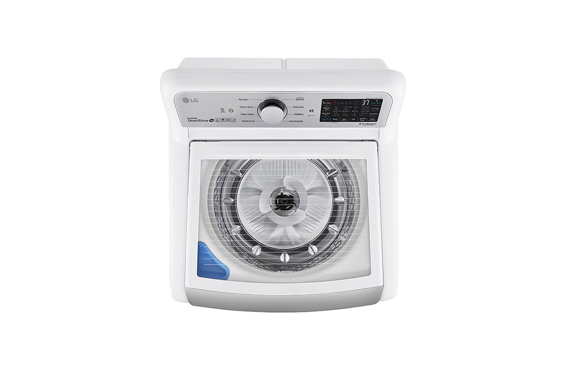 Model: WT7305CW | LG 4.8 cu. ft. Mega Capacity  Smart wi-fi Enabled Top Load Washer with Agitator and TurboWash3D Technology