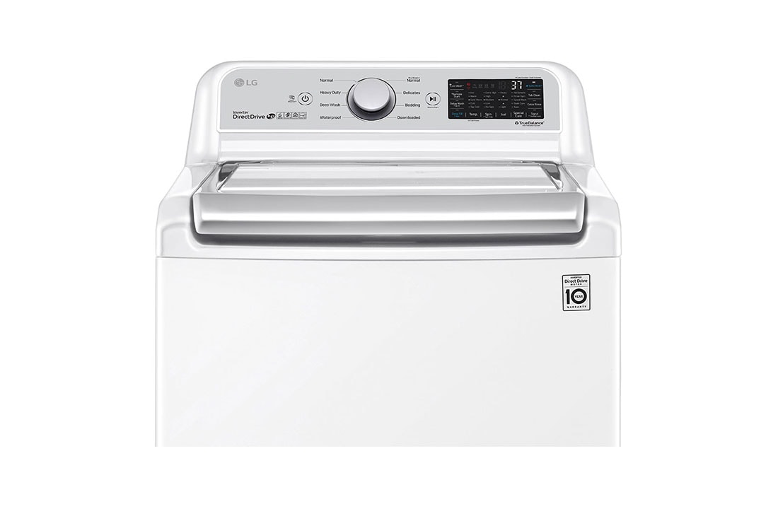 Model: WT7305CW | LG 4.8 cu. ft. Mega Capacity  Smart wi-fi Enabled Top Load Washer with Agitator and TurboWash3D Technology