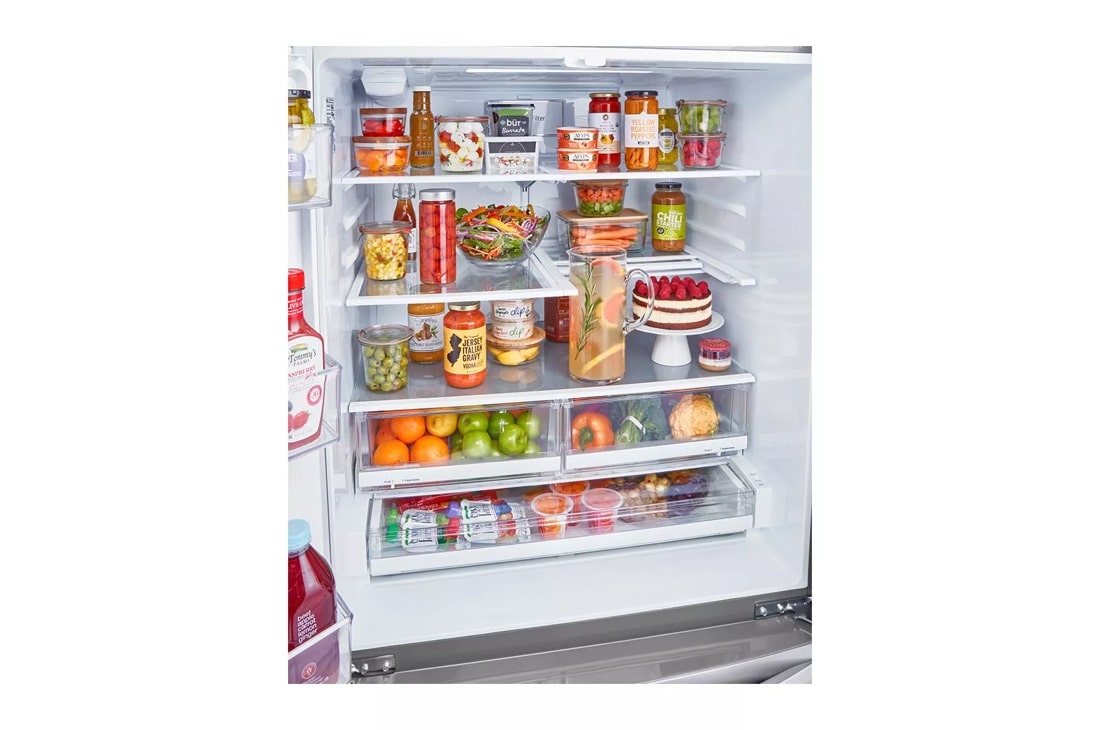 Model: LMXC22626S | LG 22 cu ft. Smart Counter Depth Double Freezer Refrigerator