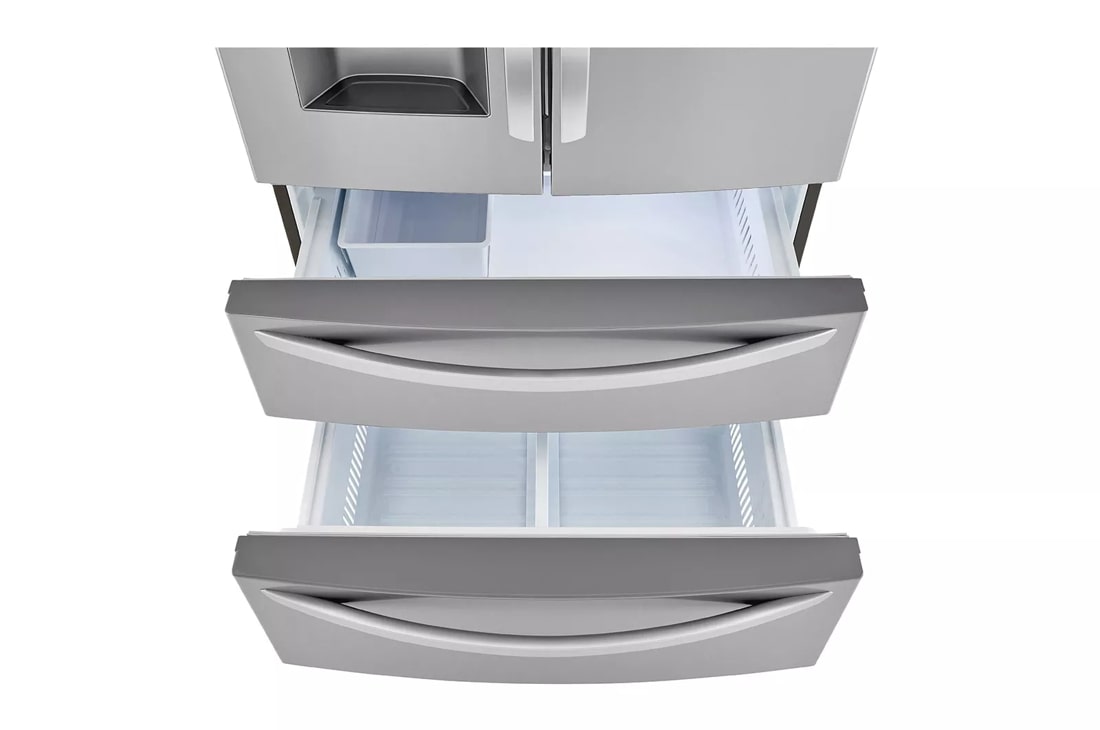 Model: LMXC22626S | LG 22 cu ft. Smart Counter Depth Double Freezer Refrigerator