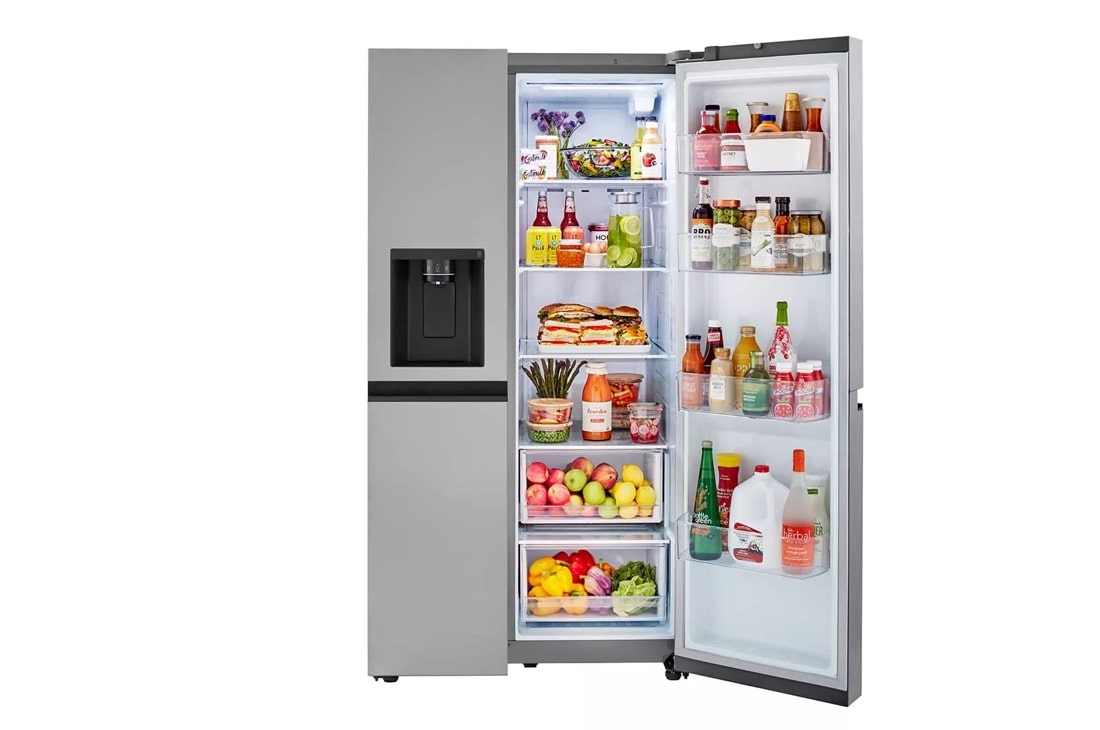 Model: LRSXS2706V | LG 27 cu. ft. Side-by-Side Refrigerator with Smooth Touch Ice Dispenser
