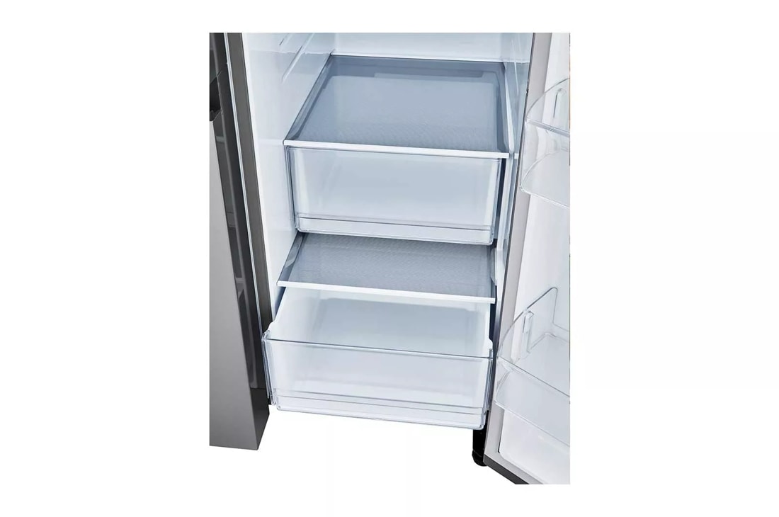 Model: LRSXS2706V | LG 27 cu. ft. Side-by-Side Refrigerator with Smooth Touch Ice Dispenser