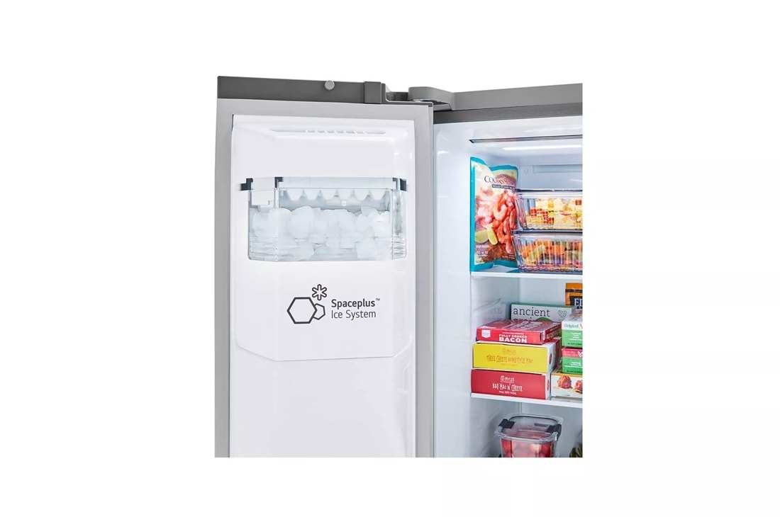 Model: LRSXS2706V | LG 27 cu. ft. Side-by-Side Refrigerator with Smooth Touch Ice Dispenser