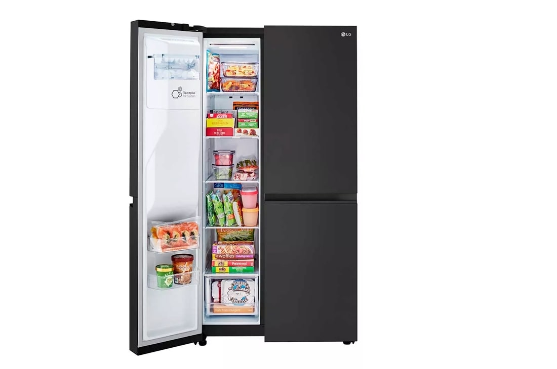 Model: LRSXS2706B | LG 27 cu. ft. Side-by-Side Refrigerator with Smooth Touch Ice Dispenser