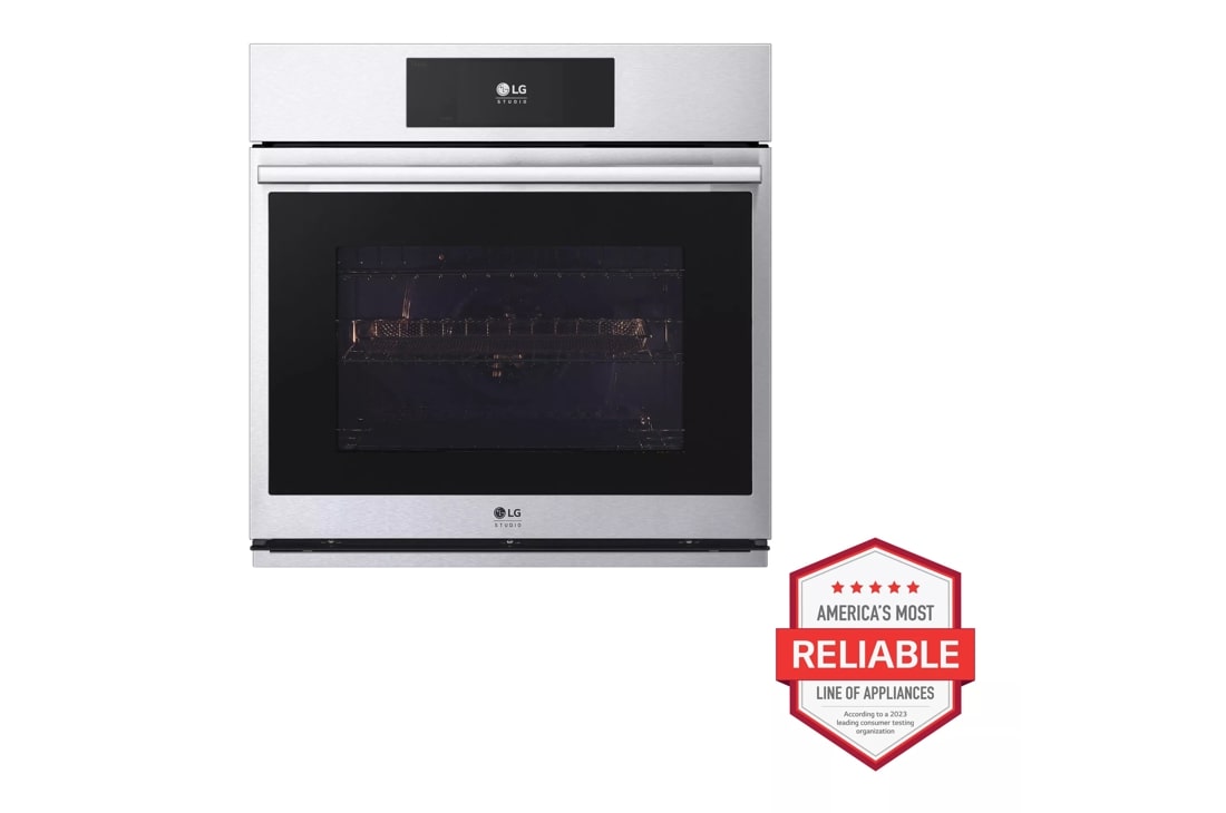 LG Studio LG STUDIO 4.7 cu. ft. Smart InstaView Electric Single Built-In Wall Oven with Air Fry & Steam Sous Vide