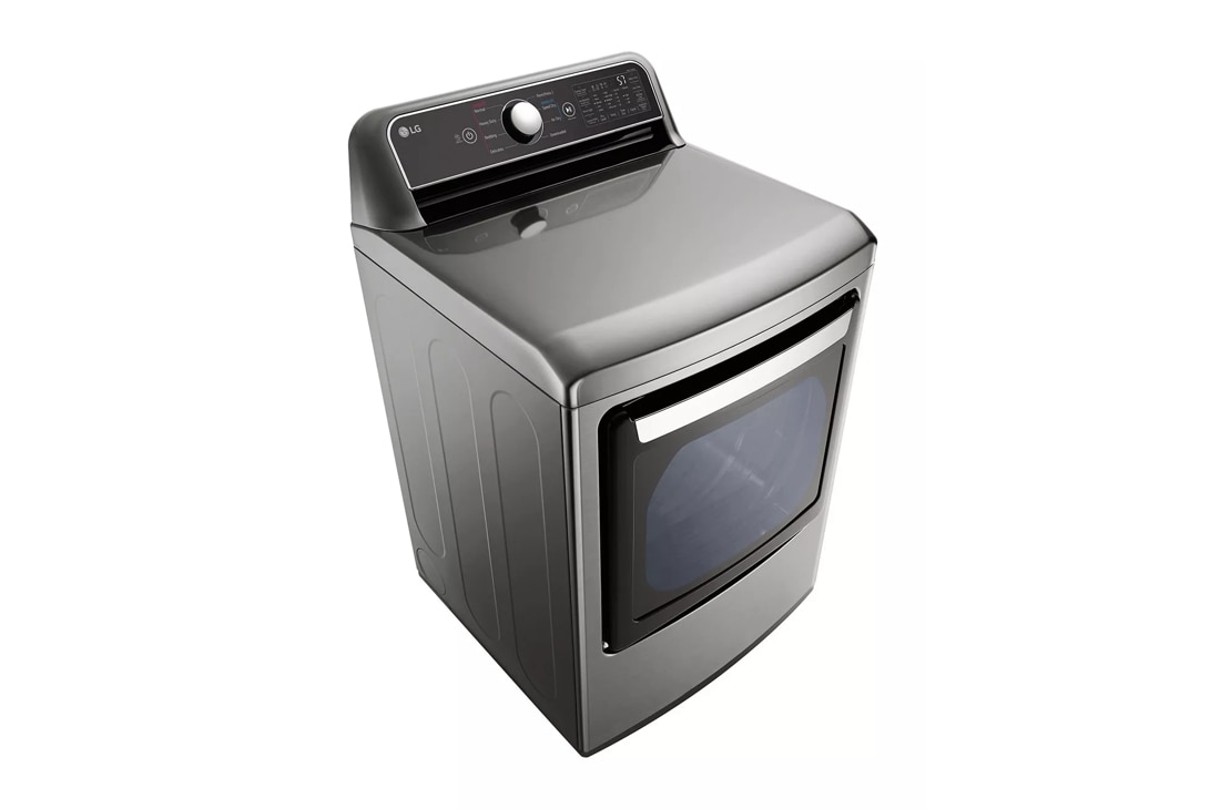 Model: DLG7401VE | LG 7.3 cu. ft. Ultra Large Capacity Smart wi-fi Enabled Rear Control Gas Dryer with EasyLoad Door