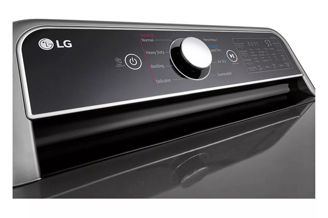Model: DLG7401VE | LG 7.3 cu. ft. Ultra Large Capacity Smart wi-fi Enabled Rear Control Gas Dryer with EasyLoad Door