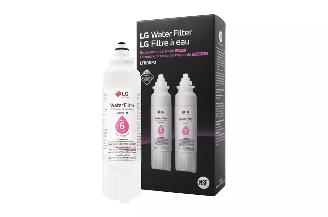 Model: LT800P2 | LG LG LT800P2 - 6 Month / 200 Gallon Capacity Replacement Refrigerator Water Filter 2-Pack (NSF42 and NSF53*)