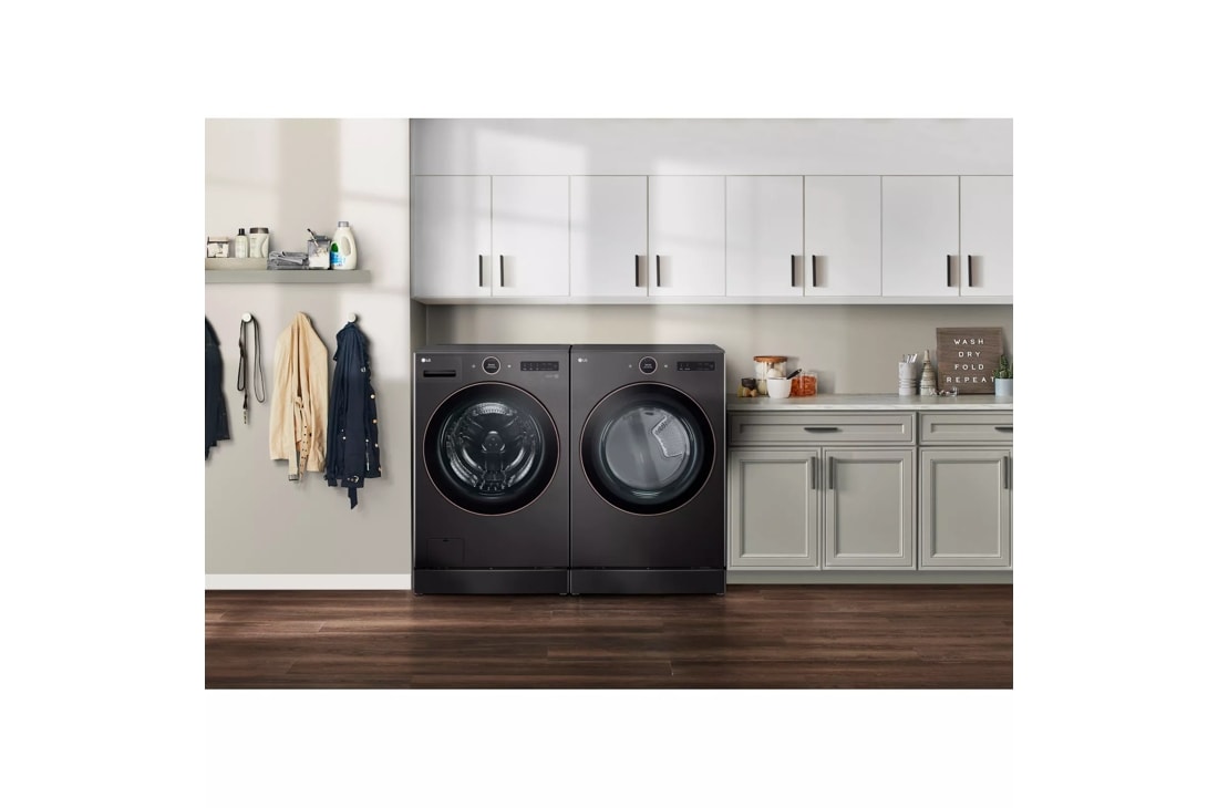 Model: WM6500HBA | LG 5.0 cu. ft. Mega Capacity Smart Front Load Energy Star Washer with TurboWash 360 and AI DD Built-In Intelligence