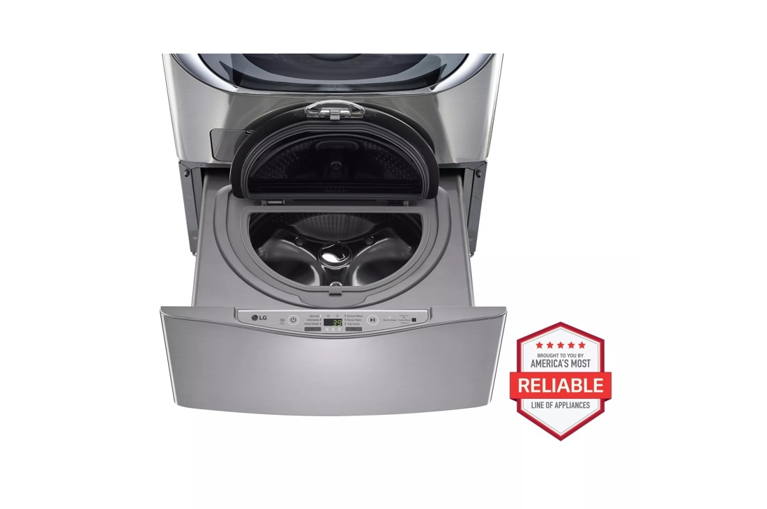 LG 1.0 cu. ft. LG SideKick Pedestal Washer, LG TWINWash Compatible