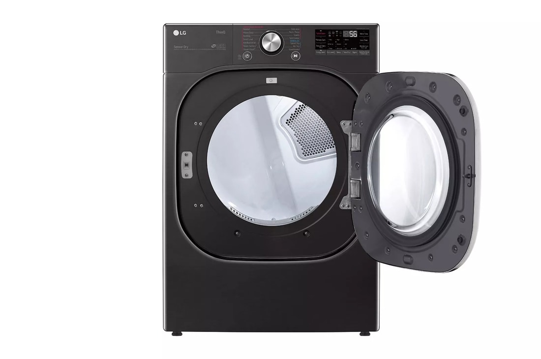 Model: DLEX4500B | LG 7.4 cu. ft. Ultra Large Capacity Smart wi-fi Enabled Front Load Electric Dryer with TurboSteam and Built-In Intelligence