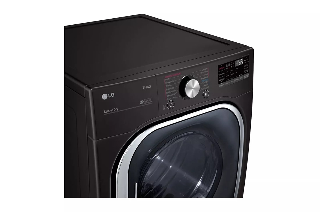 Model: DLEX4500B | LG 7.4 cu. ft. Ultra Large Capacity Smart wi-fi Enabled Front Load Electric Dryer with TurboSteam and Built-In Intelligence
