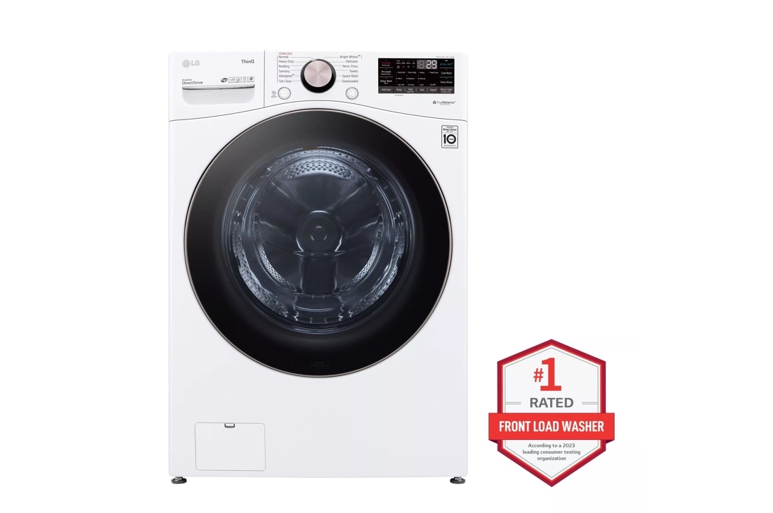 LG 4.5 cu. ft. Ultra Large Capacity Smart wi-fi Enabled Front Load Washer with TurboWash 360 and Built-In Intelligence