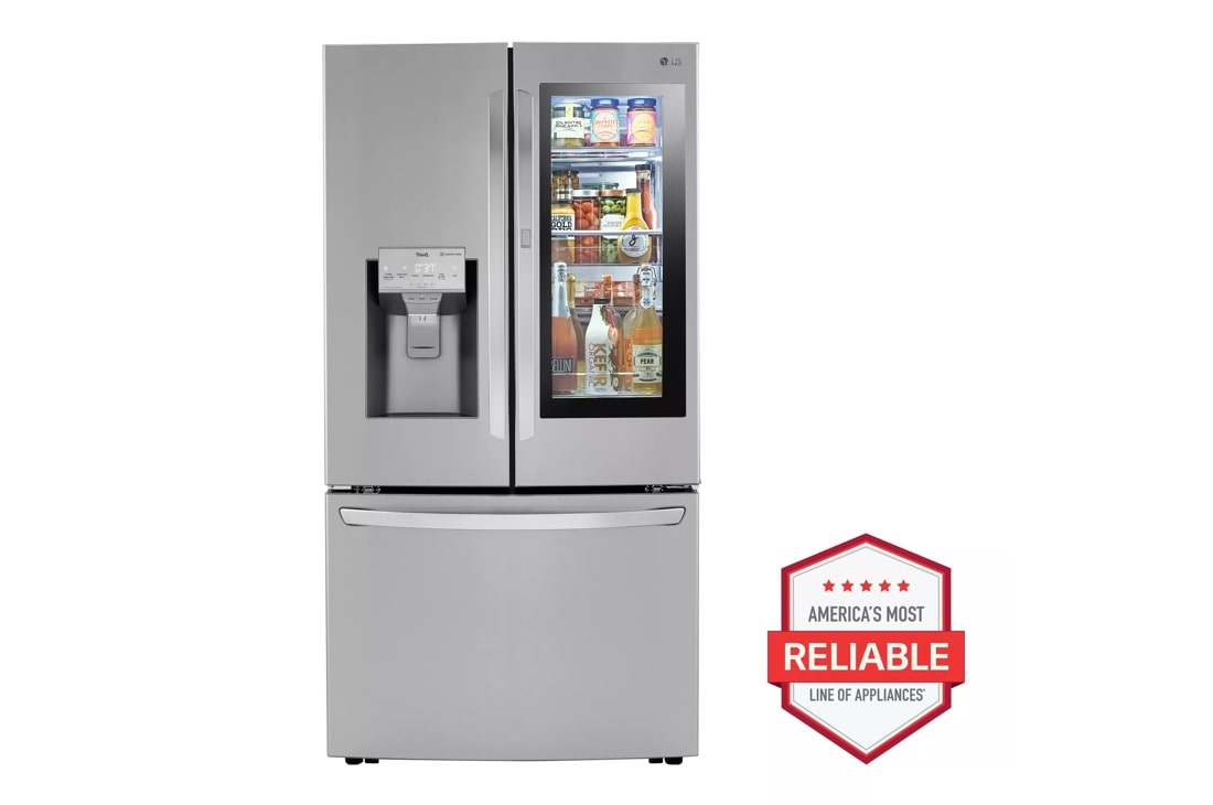 LG 30 cu. ft. Smart InstaView Door-in-Door Refrigerator with Craft Ice