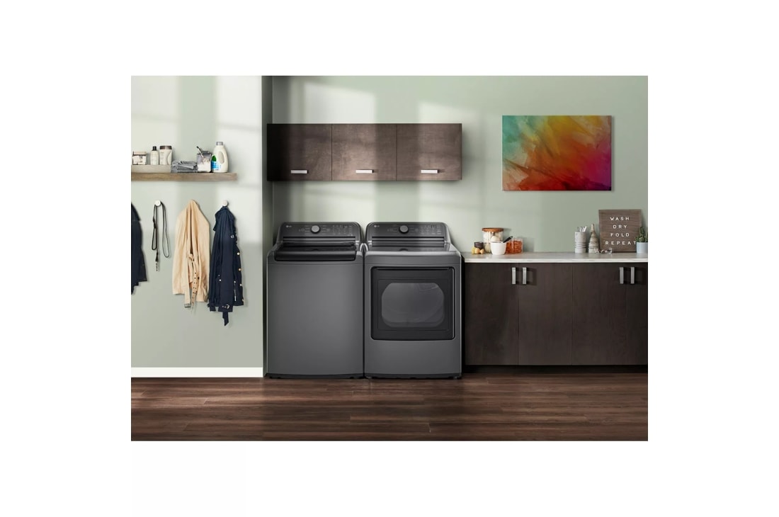 Model: DLG7151M | LG 7.3 cu. ft. Ultra Large Capacity Rear Control Gas Energy Star Dryer with Sensor Dry