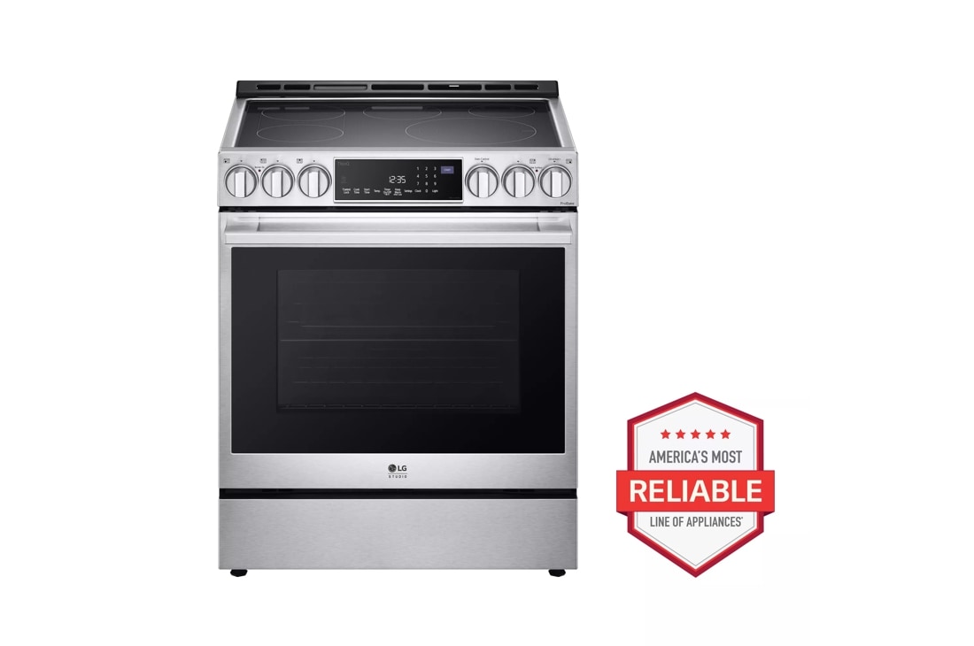 Model: LSES6338F | LG Studio LG STUDIO 6.3 cu. ft. InstaView Electric Slide-in Range with ProBake Convection and Air Fry
