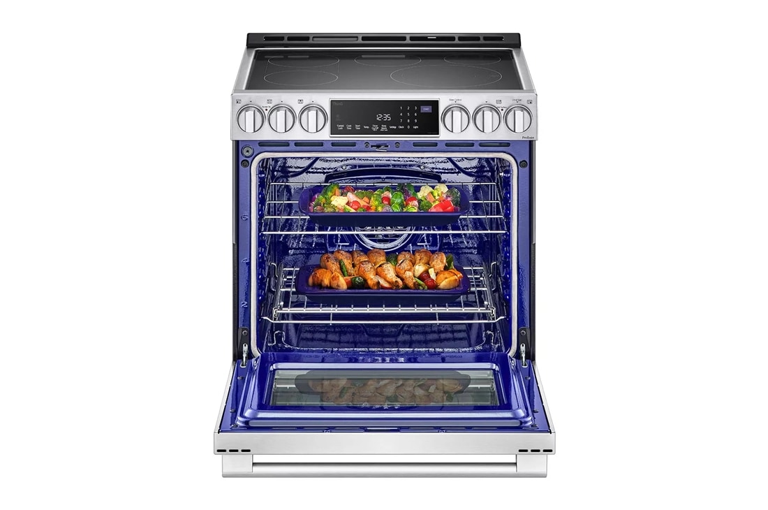Model: LSES6338F | LG Studio LG STUDIO 6.3 cu. ft. InstaView Electric Slide-in Range with ProBake Convection and Air Fry