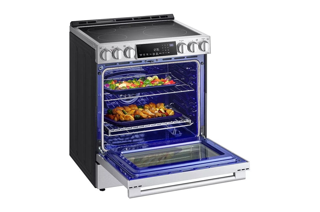 Model: LSES6338F | LG Studio LG STUDIO 6.3 cu. ft. InstaView Electric Slide-in Range with ProBake Convection and Air Fry
