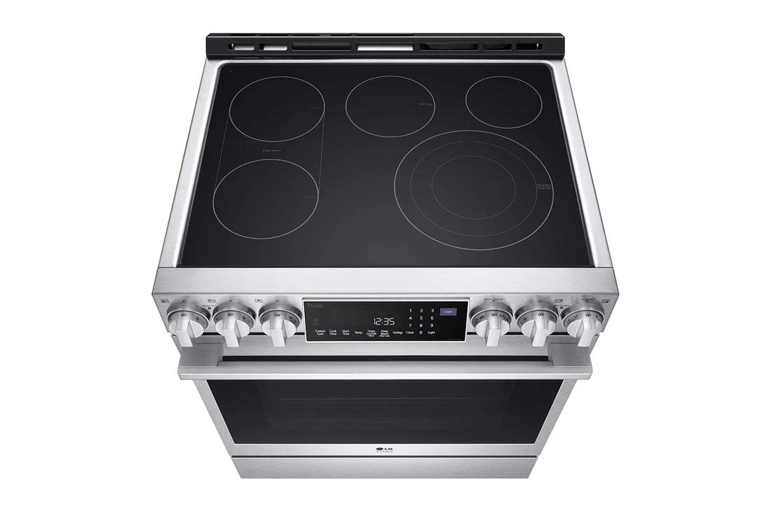 Model: LSES6338F | LG Studio LG STUDIO 6.3 cu. ft. InstaView Electric Slide-in Range with ProBake Convection and Air Fry