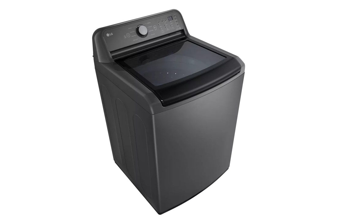 Model: WT7150CM | LG 5.0 cu. ft. Top Load Energy Star Washer with Impeller, TurboDrum, SlamProof Glass Lid, & Water Plus