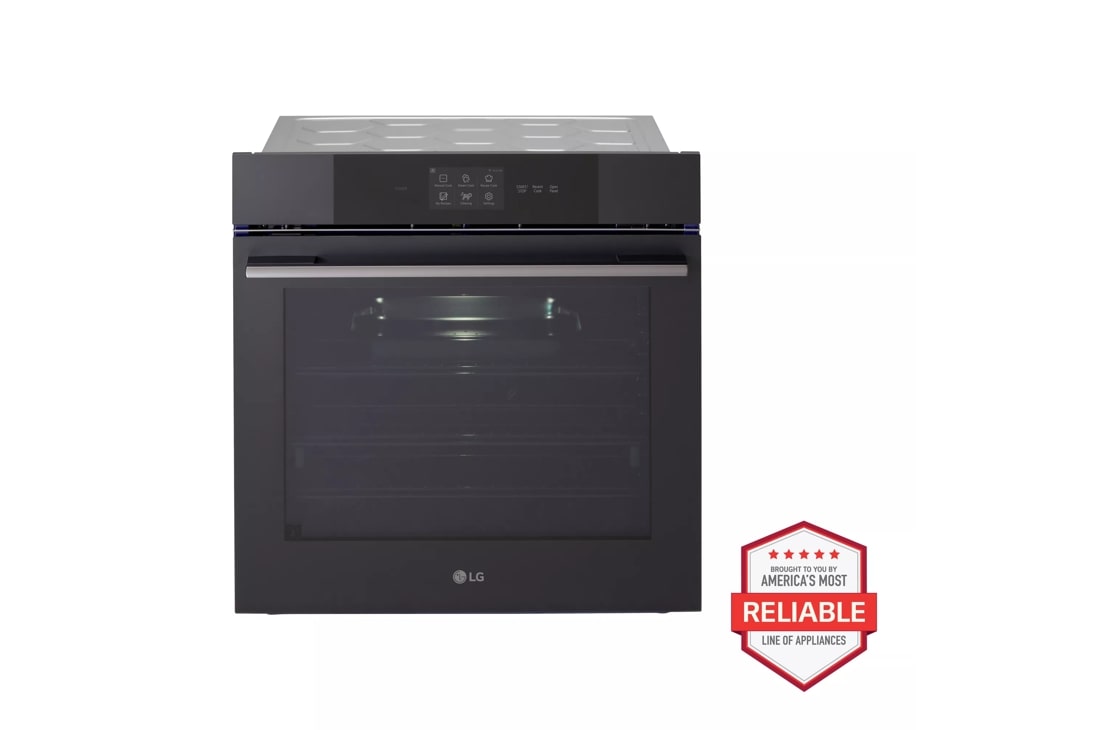 LG 3.0 cu. ft. Smart Compact Wall Oven with Instaview, True Convection, Air Fry and Steam Baking