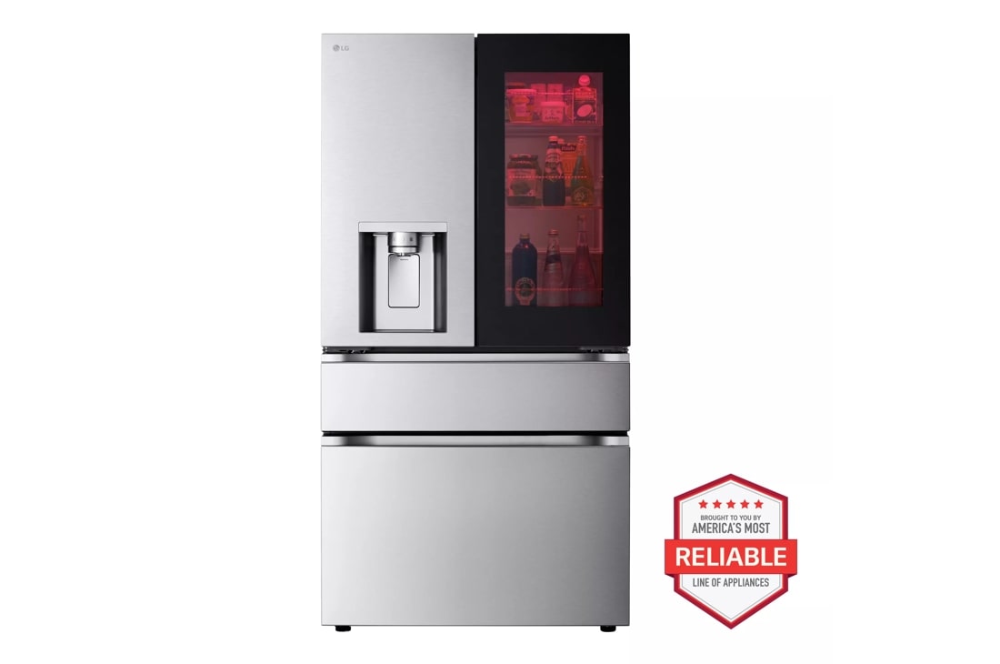 LG 29 cu. ft. Smart InstaView Door-in-Door Standard-Depth MAX 4-Door French Door Refrigerator with MyColor