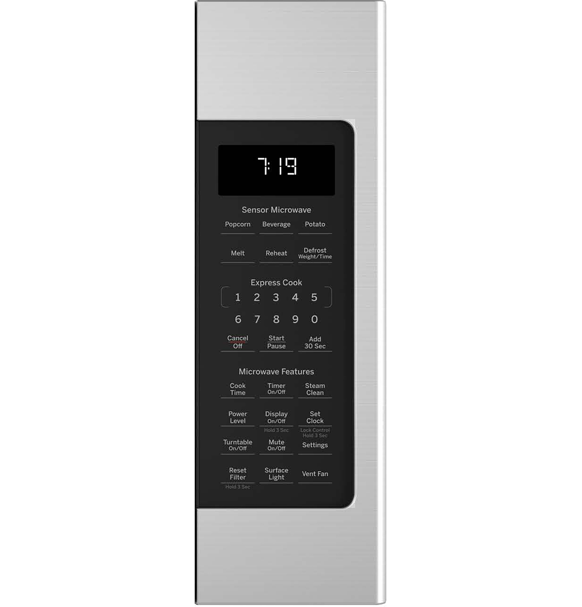Model: JNM7196RWSS | GE GE® 1.9 Cu. Ft. Over-the-Range Sensor Microwave Oven with Recirculating Venting