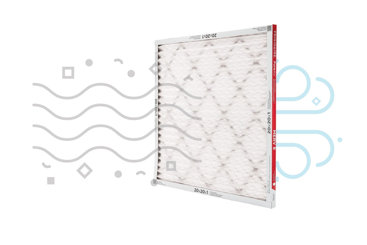 Model: HVAC202084 | Frigidaire PureAir®   20" x 20" x 1" MERV 8 Allergen Air Filter - 4 Pack