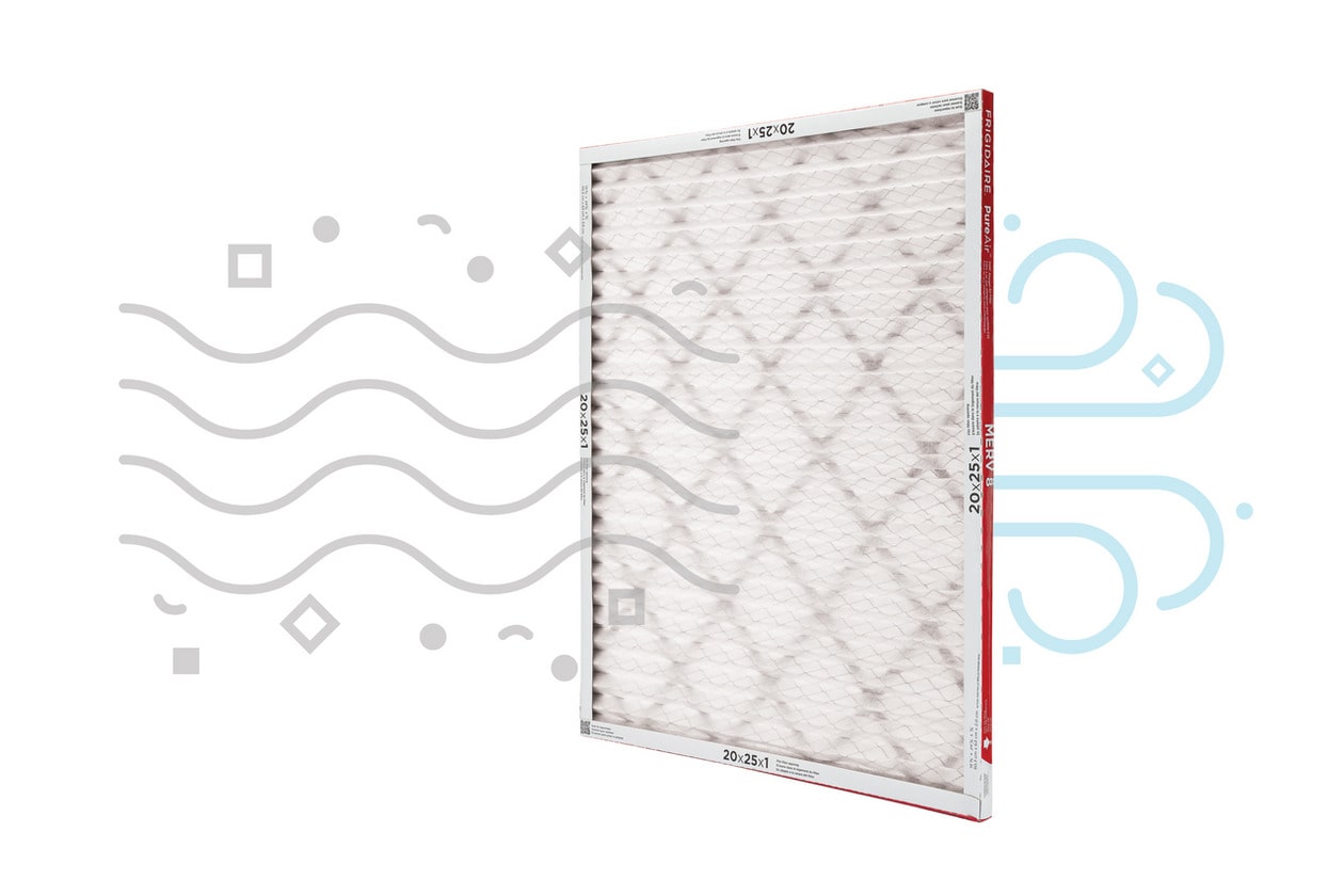 Model: HVAC202582 | Frigidaire PureAir®   20" x 25" x 1" MERV Allergen 8 Air Filter - 2 Pack