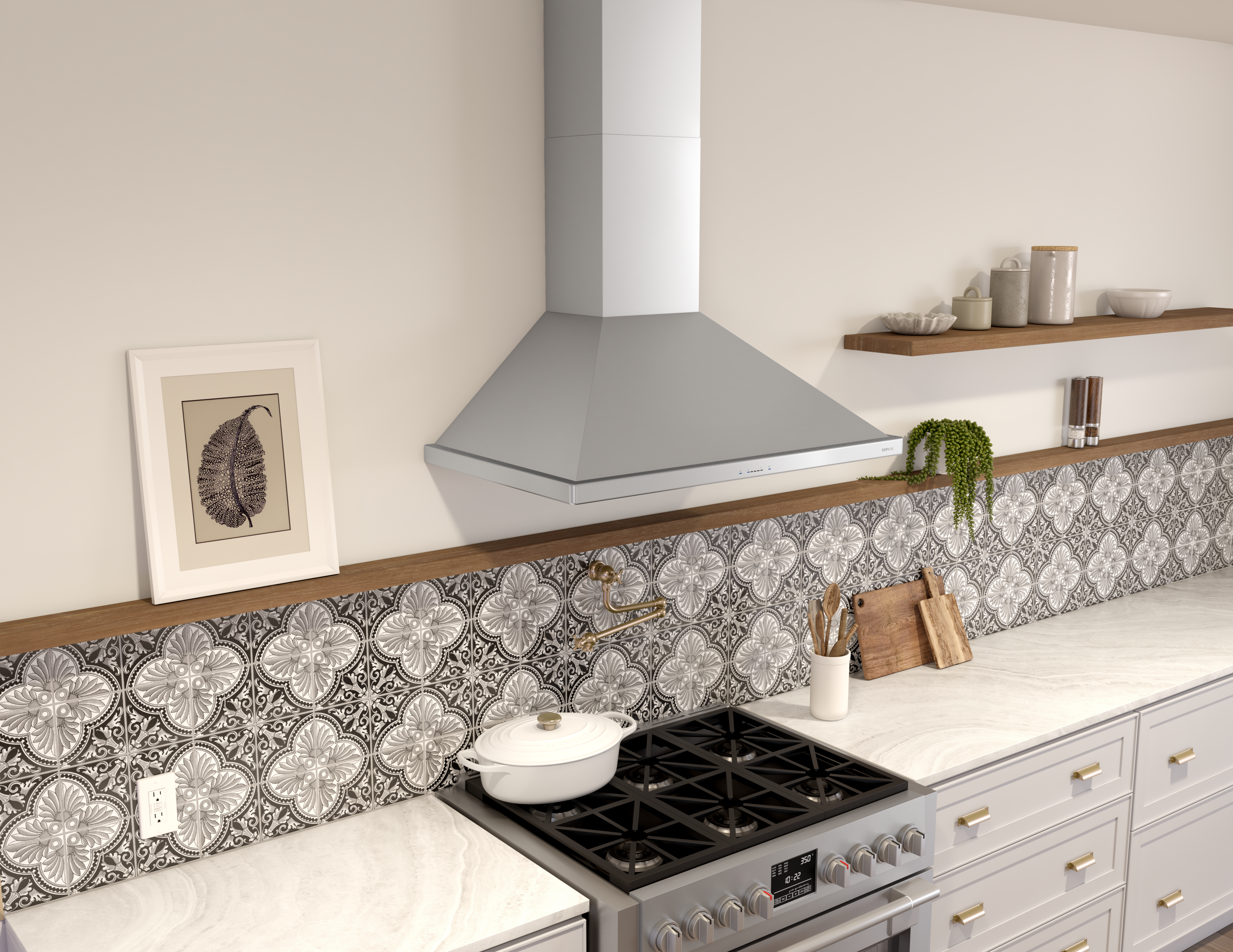 Zephyr - ZSI-E36CS - Siena Chimney Hood 36
