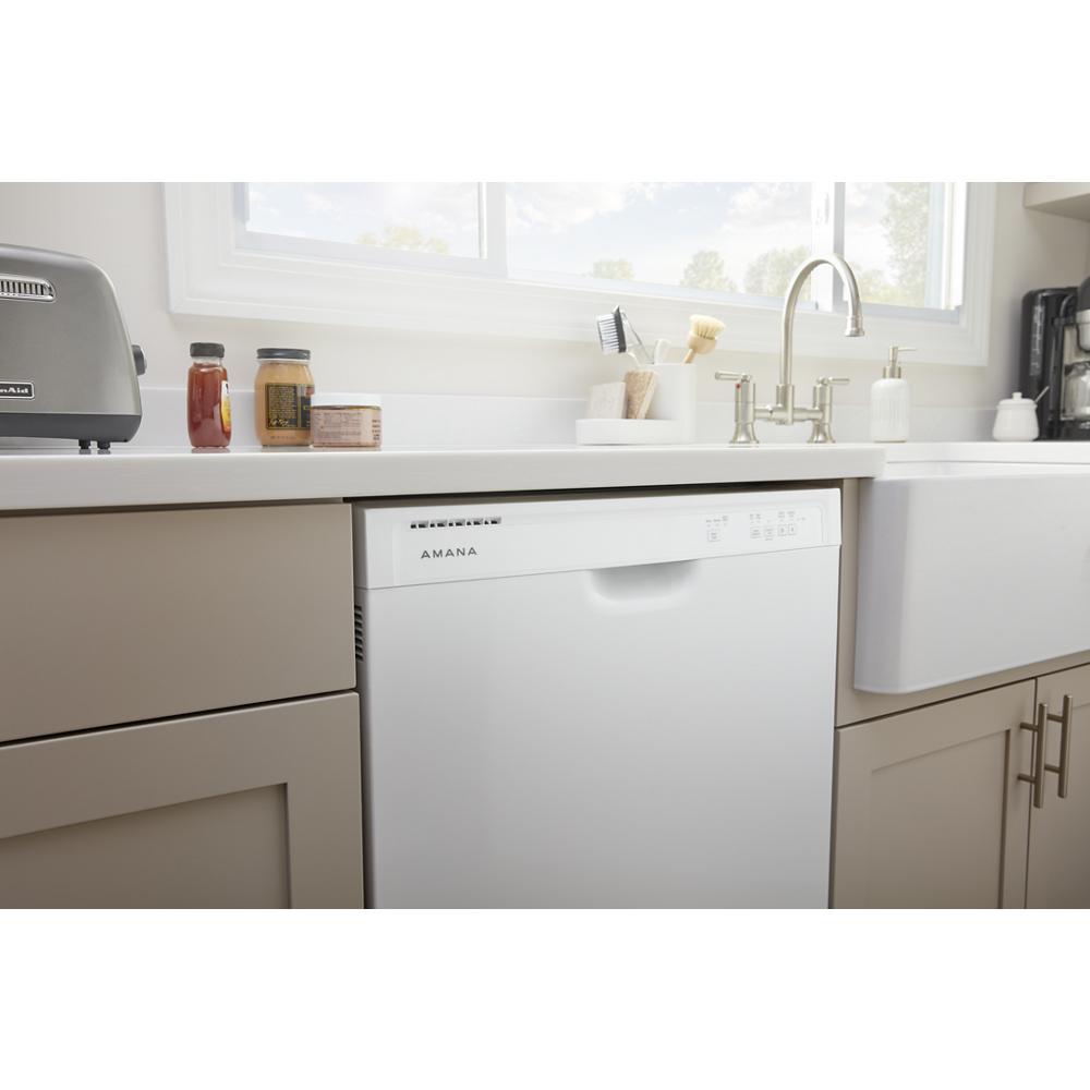 Model: ADB1400AMW-CL | Amana Dishwasher with Triple Filter Wash System