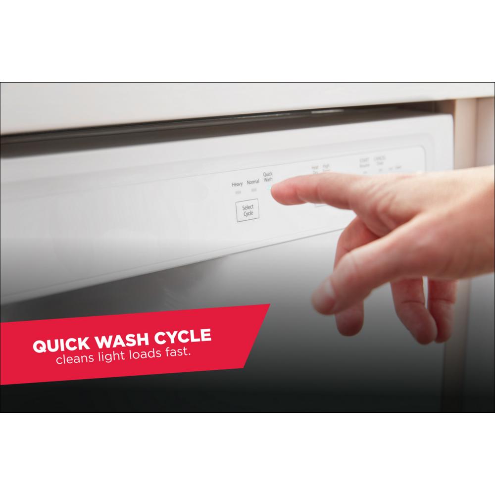 Model: ADB1400AMW-CL | Amana Dishwasher with Triple Filter Wash System