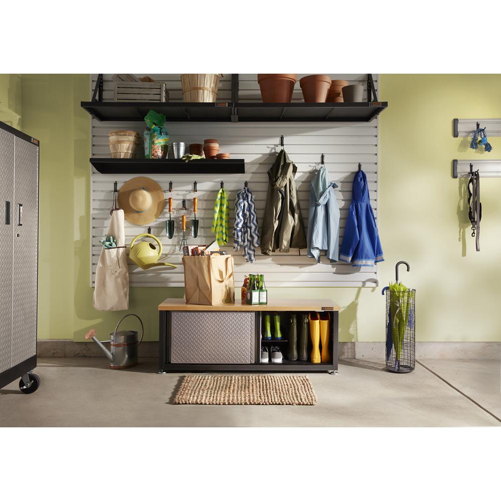 Model: GAGB54SBJG | Gladiator Ready-to-Assemble Storage Shoe Bench
