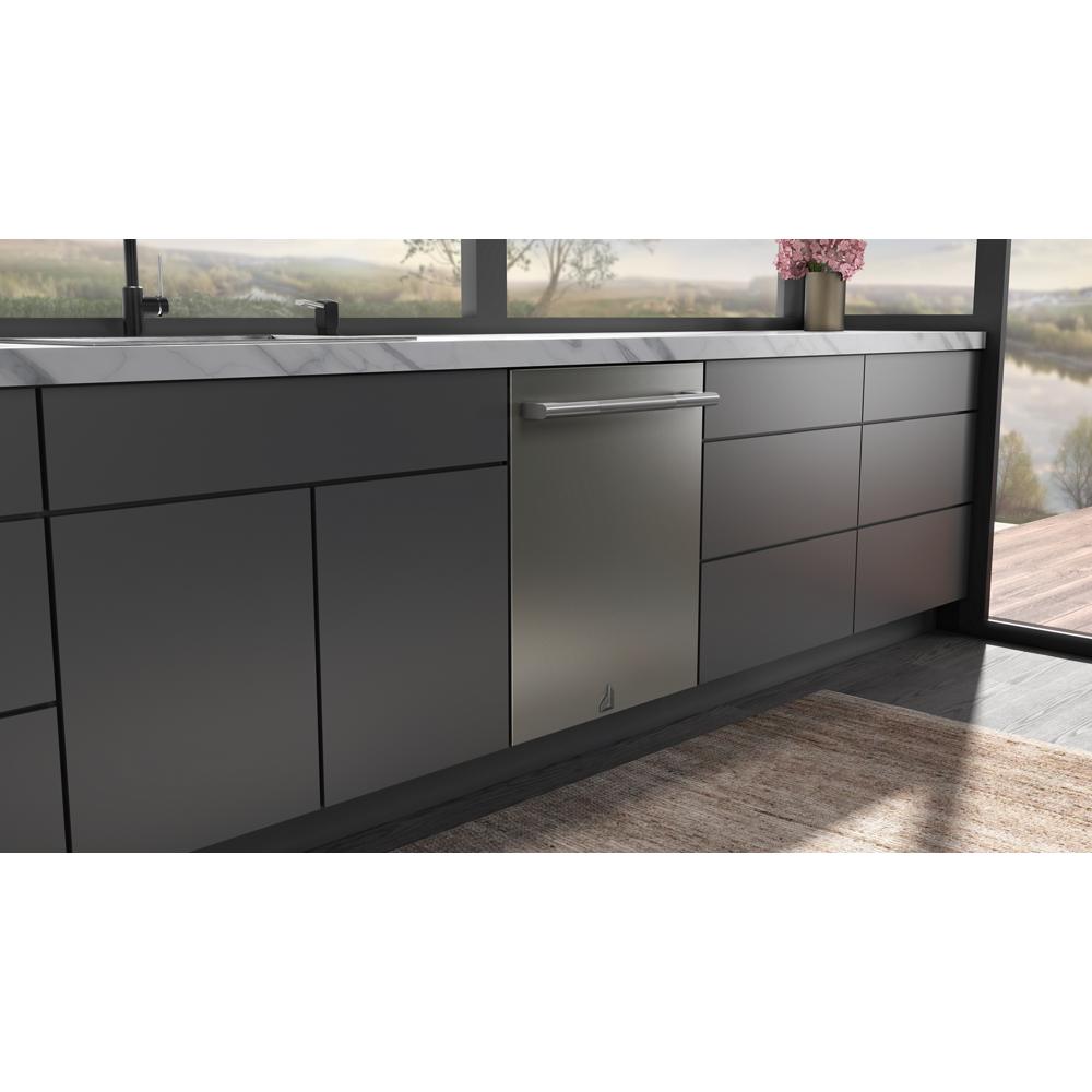 Model: JDAF5924RM | Jenn-Air 24" NOIR™ Fully Integrated Dishwasher with 3rd Level Rack with Wash