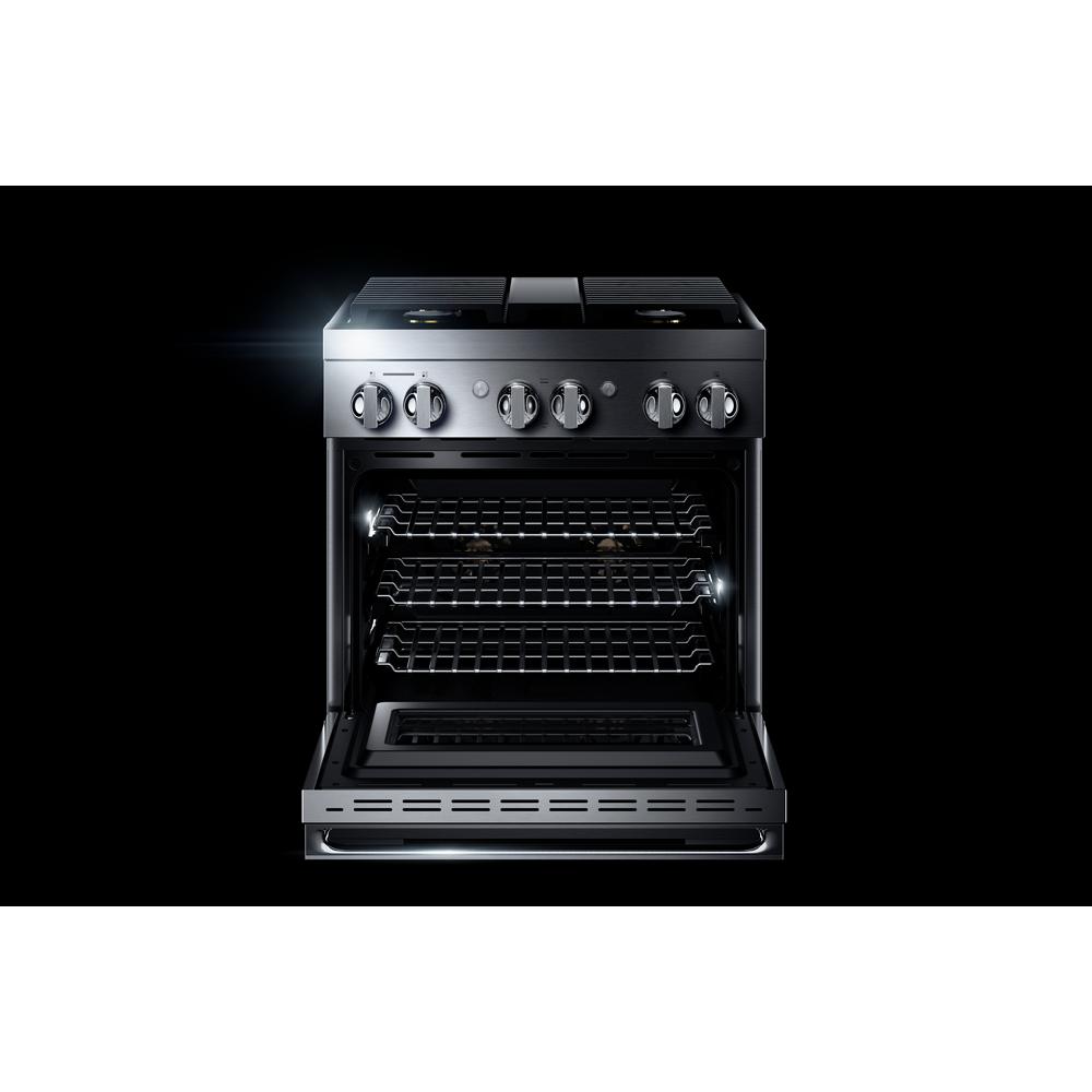 Model: JDRP430HM | Jenn-Air NOIR™ 30" Dual-Fuel Professional Range