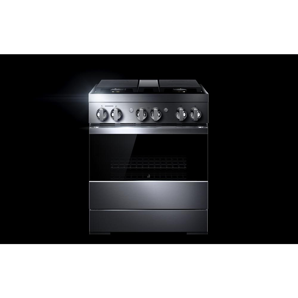 Model: JDRP430HM | Jenn-Air NOIR™ 30" Dual-Fuel Professional Range