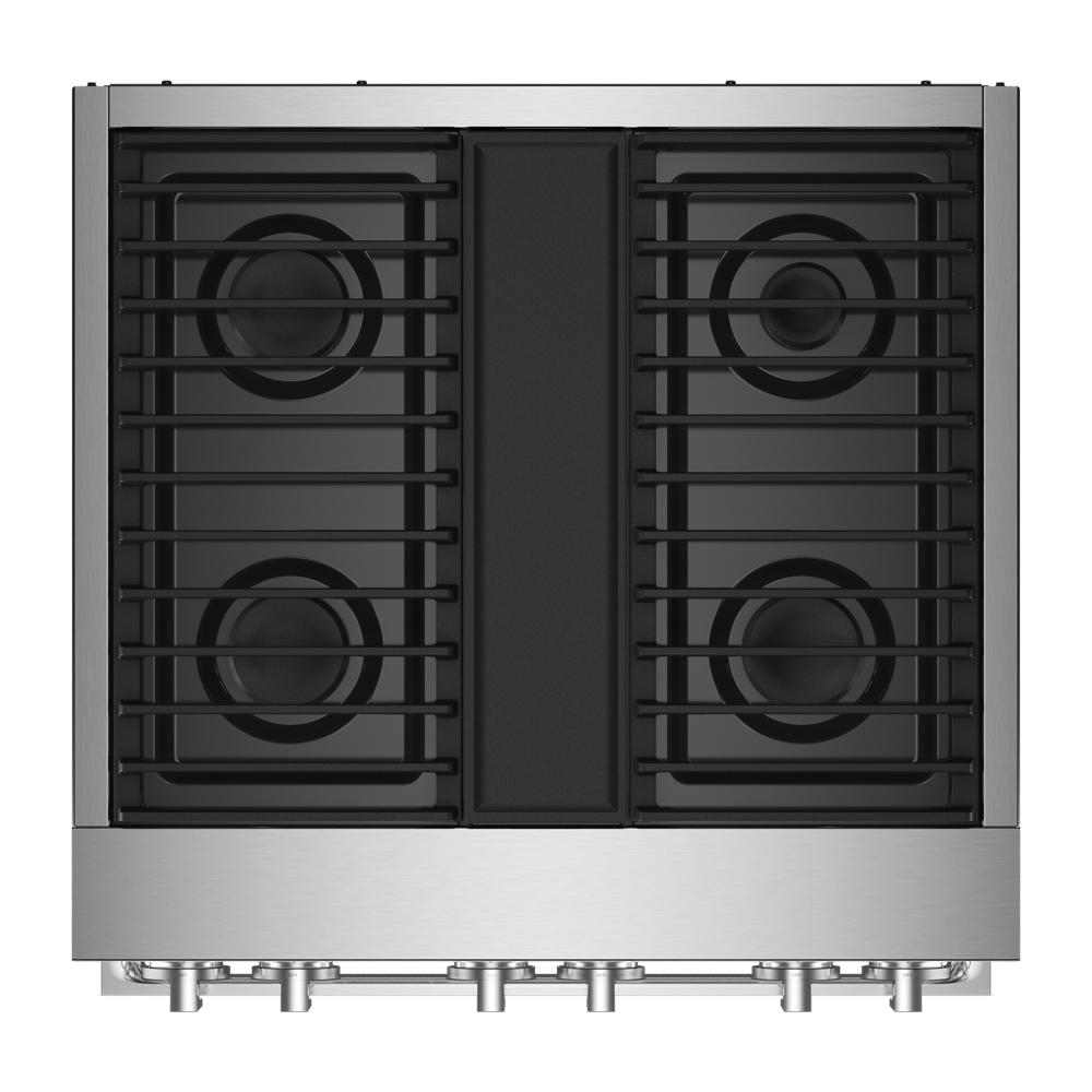 Model: JDRP430HM | Jenn-Air NOIR™ 30" Dual-Fuel Professional Range