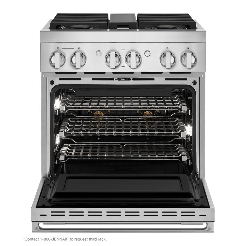 Model: JDRP430HM | Jenn-Air NOIR™ 30" Dual-Fuel Professional Range