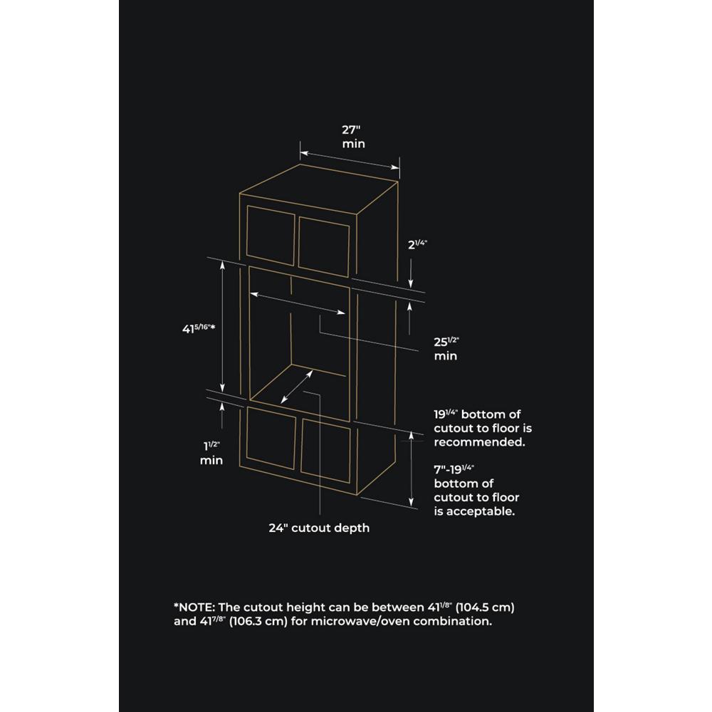 Model: JMW2427LM | Jenn-Air NOIR™ 27" Combination Microwave/Wall Oven