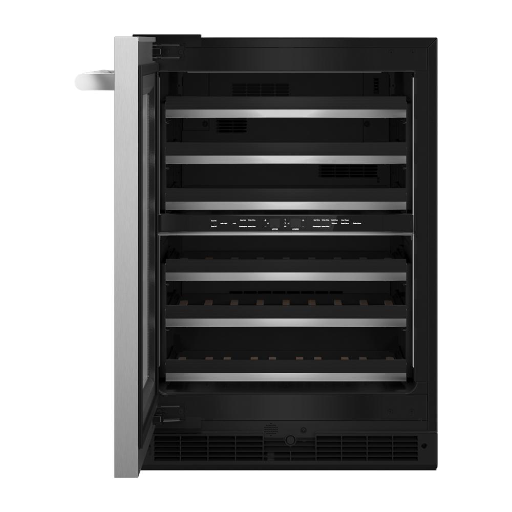Model: JUWFL242HL | Jenn-Air RISE™ 24" Built-In Undercounter Wine Cellar - Left Swing