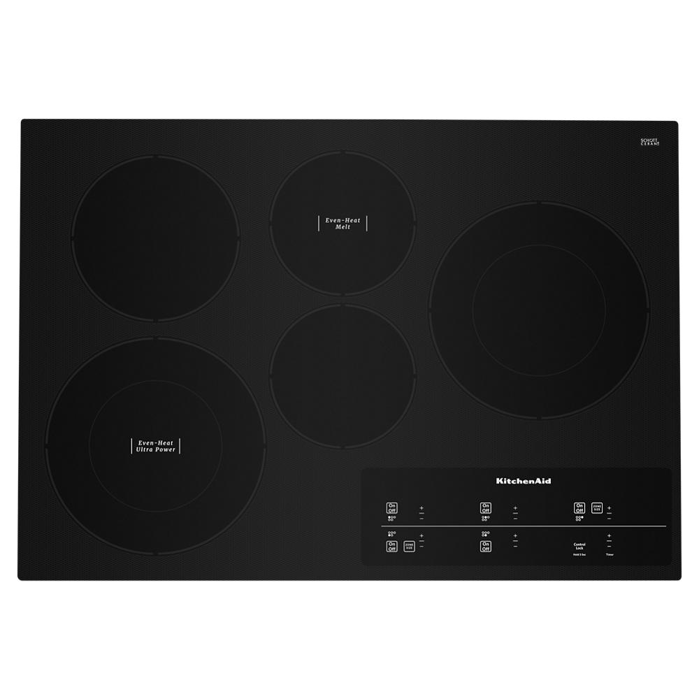 KitchenAid 30" Electric Cooktop with 5 Elements and Touch-Activated Controls