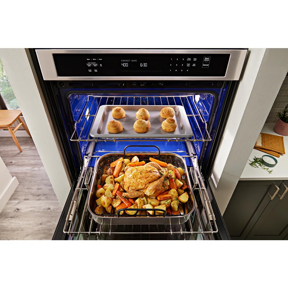 Model: KOED530PWH | KitchenAid KitchenAid® 30" Double Wall Ovens with Air Fry Mode