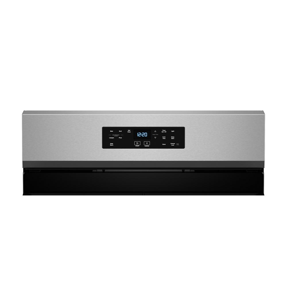 Model: WFGS3530RS | Whirlpool 30-inch Self Clean Gas Range with No Preheat Mode