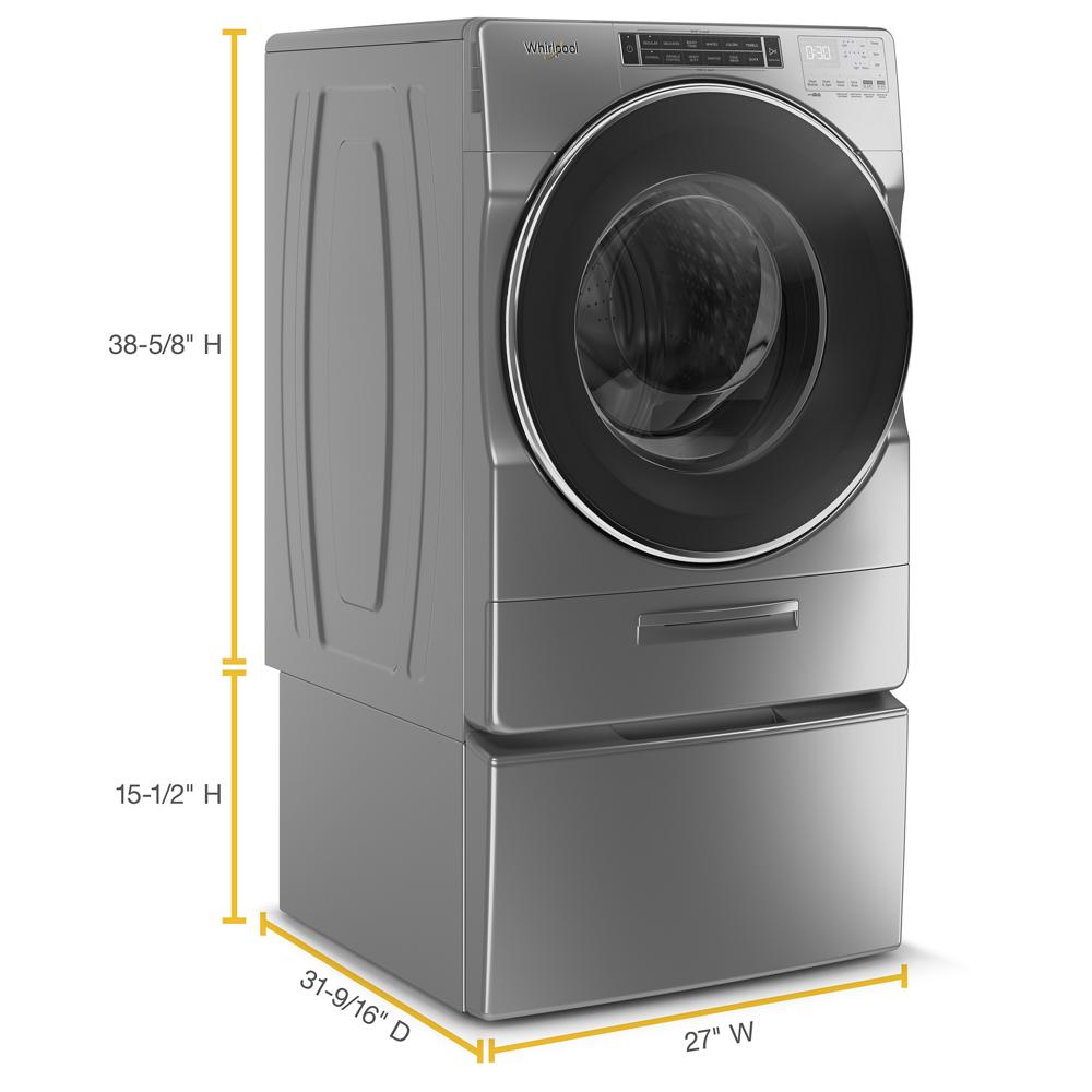 Model: WFP2715HC | Whirlpool 15.5" Pedestal for Front Load Washer and Dryer with Storage