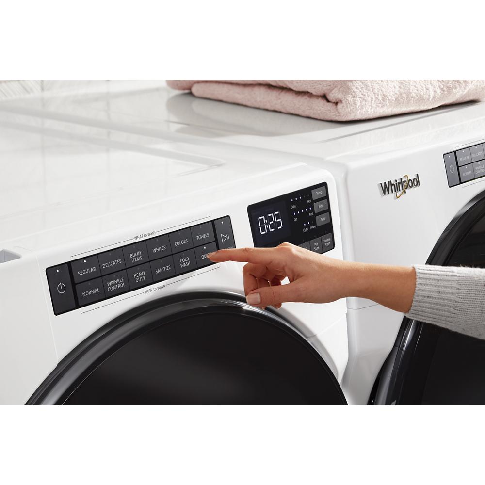 Model: WFW6605MW-9 | Whirlpool 5.0 Cu. Ft. Front Load Washer with Quick Wash Cycle